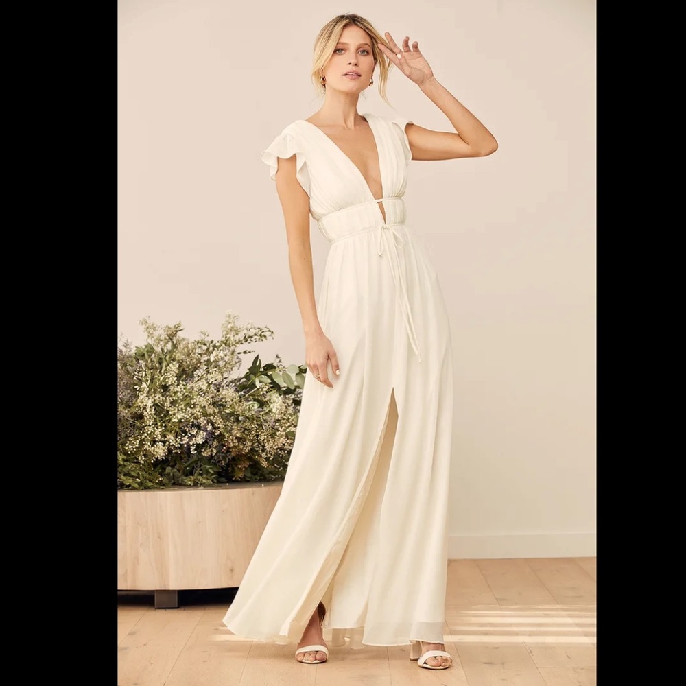 Lulu’s I’m all yours Cream Dress